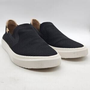 UGG Alameda Sammy Sneakers Women's Size 11 Black Knit White Slip-On